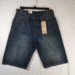 Levi's 569 Loose Straight Denim Shorts W31 Dark‎ Wash NWT USA Style